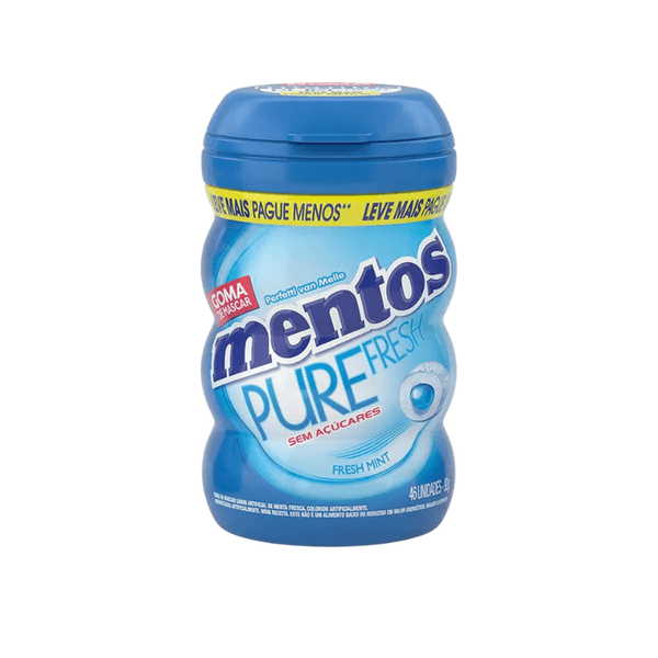 Mentos Pure Fresh Chiclete Sem Açúcar Sabor Fresh Mint 92g